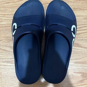 OOFOS Slides Blue